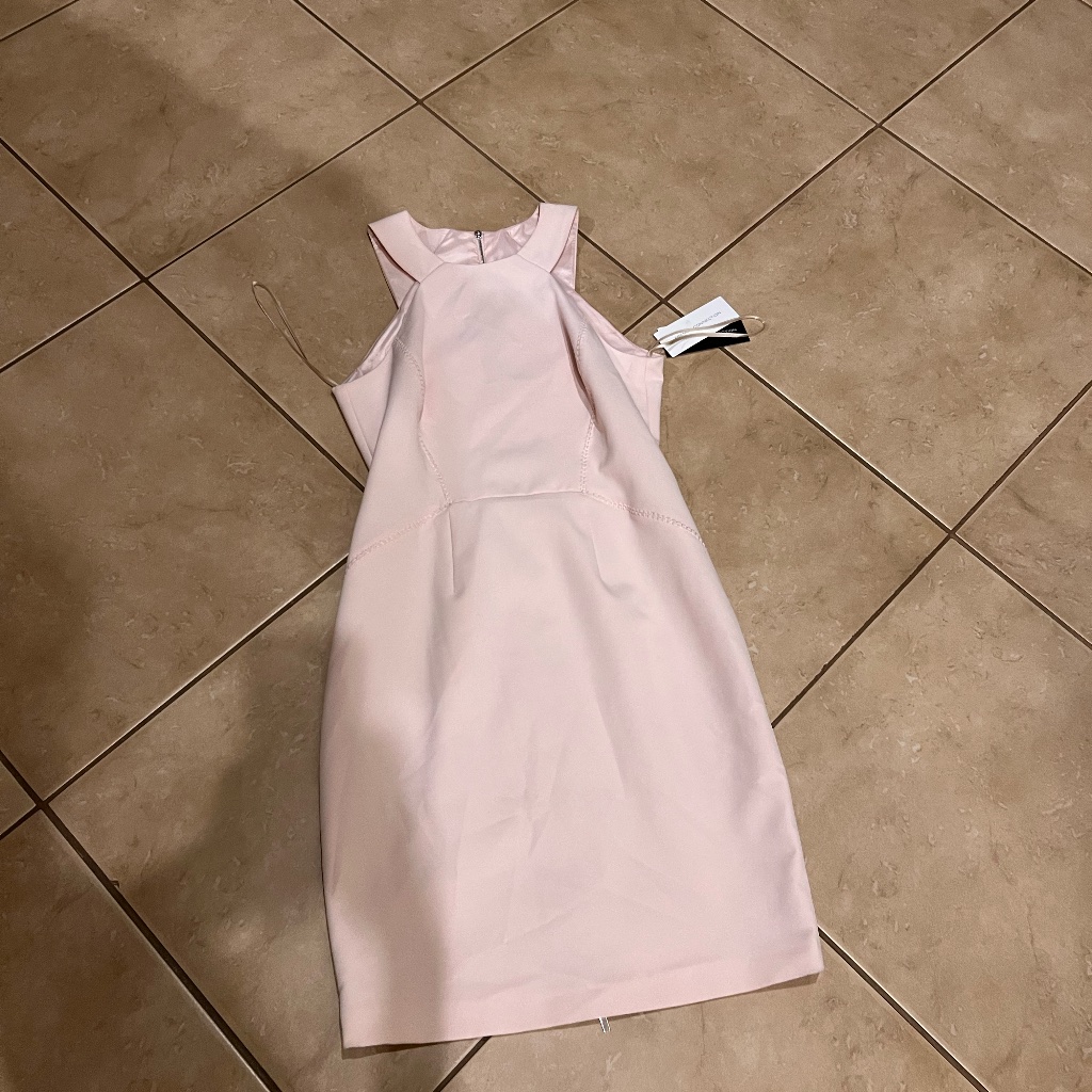 Light Pink Midi French Connection Dress Brand New